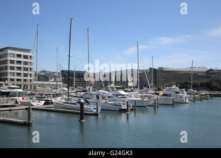 Une marina à Port Lambton Wellington New Zealand North Island Banque D'Images