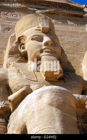 Temples d'Abou Simbel Banque D'Images