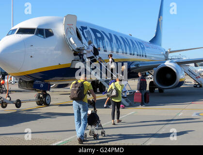 Ryanair Boeing 737 avion de la compagnie aérienne. Banque D'Images