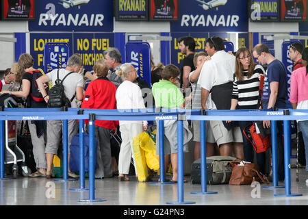 Ryanair boeing 737 avion de la compagnie aérienne. Banque D'Images