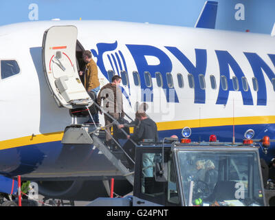 Ryanair Boeing 737 avion de la compagnie aérienne. Banque D'Images