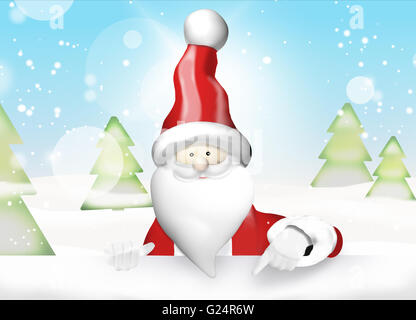 Santa Claus Noël Banque D'Images