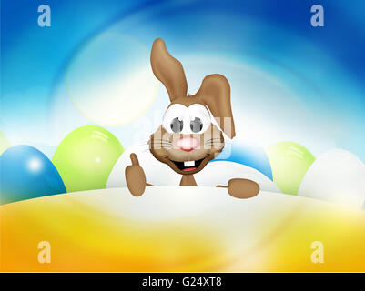 Heureux Temps de Pâques Lapin de Pâques Banque D'Images