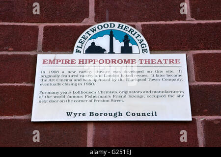 L'Empire Hippodrome Theatre à Fleetwood, Thornton-Cleveleys Flyde, littoral, Lancashire, UK Banque D'Images