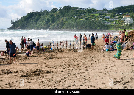 Plage d’eau chaude Banque D'Images