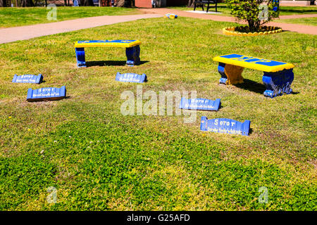 Sigma Gamma Rho Sorority artwork sur Fisk University Campus à Nashville, TN Banque D'Images