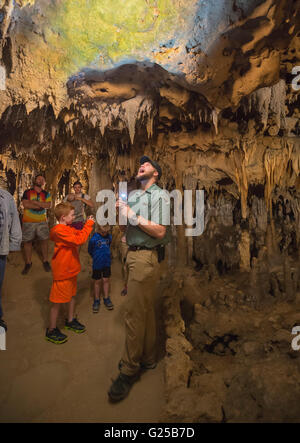 Florida Caverns State Park à Marianna, en Floride, propose des visites de cave formations géologiques fantastique de calcaire. Banque D'Images