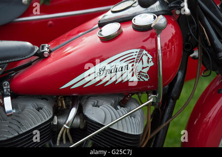 1929 Indian Scout 101 moto. American Classic motorcycle Banque D'Images