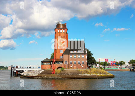 Maison Seemannshoft Lotsenhaus (pilote) dans le port de Hambourg, Allemagne Banque D'Images