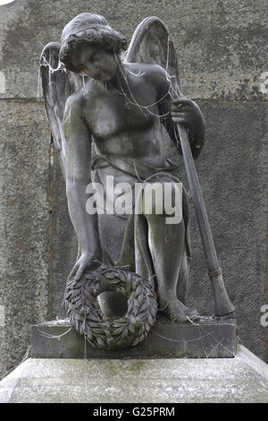 Angel, statue, cimetière, Karlovy Vary, République Tchèque Banque D'Images