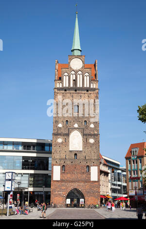 Kröpeliner Tor ou Kröpelin Gate, Rostock, Mecklenburg-Vorpommern, Allemagne Banque D'Images