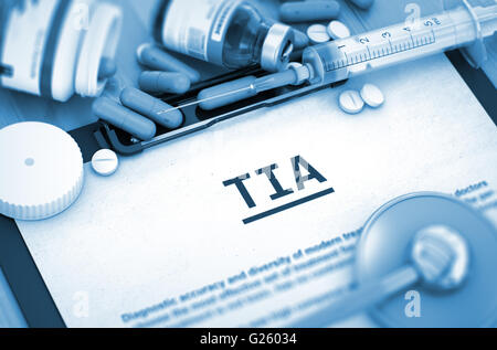 TIA. Concept médical. Banque D'Images