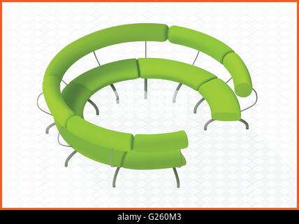 Canapé vector 3d illustration Illustration de Vecteur