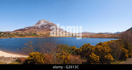 Dunlewy Mount Errigal et Lough dans le massif Renoso Dunlewy County Donegal Ireland Banque D'Images