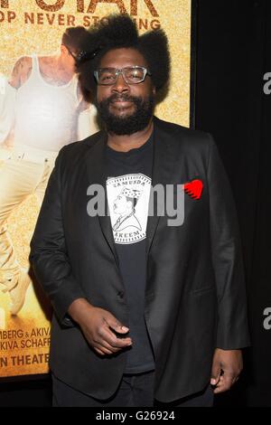 New York, NY, USA. 24 mai, 2016. Questlove aux arrivées de POPSTAR : ne jamais cesser de ne jamais arrêter le Première, AMC Loews Lincoln Square, New York, NY 24 mai 2016. Crédit : Jason Smith/Everett Collection/Alamy Live News Banque D'Images