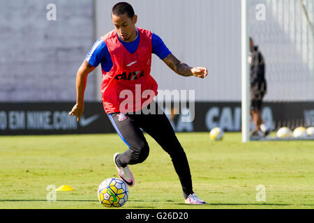 SAO PAULO, BRÉSIL - 25/05/2016 : FORMATION CORINTHIENS - Lucca lors de Corinthiens&# 39 ; formation tenue à TC Joaquim Grava, zone est de s ?o Paulo. L'équipe prépare pour jeudi&#  clash ast ast pré Ponte Preta, valide pour Brasileir ?o 2016. (Photo : Marco Galv ?o / FotoArena) Banque D'Images