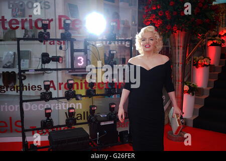 Londres, Royaume-Uni. 25 mai, 2016.  : Suzie Kennedy, sosie officiel de Marilyn Monroe Marilyn Monroe : assister à l'héritage d'une légende lancer au centre de design, Chelsea Harbour, Londres. Credit : Voir Li/Alamy Live News Banque D'Images