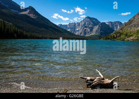 Lake dans le parc national des Glaciers du Montana Banque D'Images