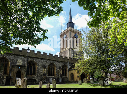 St Mary the Virgin, Baldock , Hertfordshire, Royaume-Uni Banque D'Images