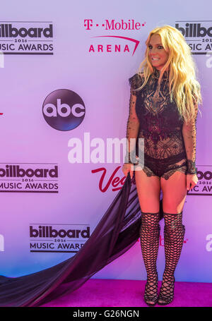 Singer Britney Spears assiste à la 2016 Billboard Music Awards à T-Mobile Arena de Las Vegas Banque D'Images