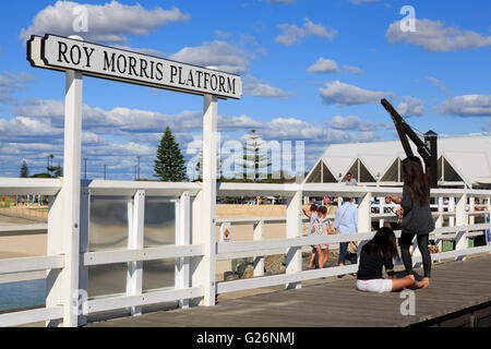 Busselton Jetty, Busselton, Australie de l'Ouest Banque D'Images