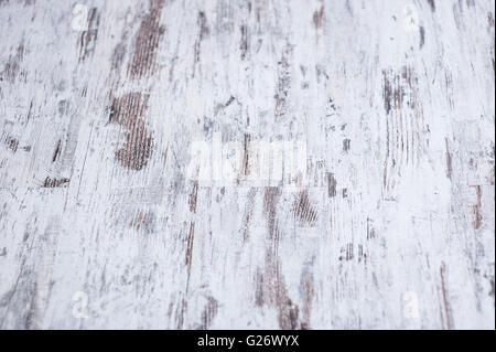 La texture de fond en bois peint blanc vieux mur conseils doublure Banque D'Images