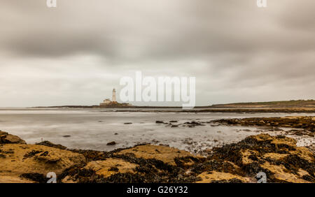 Le phare de Sainte Marie vue de Hartley Bay..... Banque D'Images