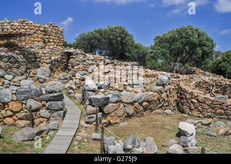 La Prisgiona historique nuraghe (Sardaigne) Banque D'Images