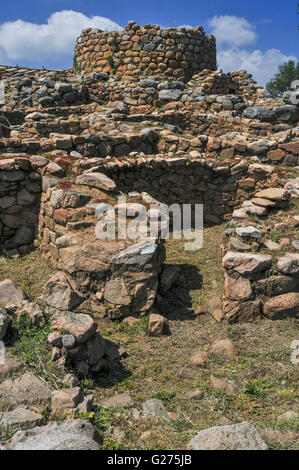 La Prisgiona historique nuraghe (Sardaigne) Banque D'Images