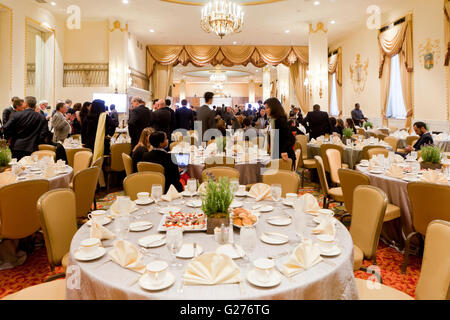 Salle de Banquet hall pour grand événement au Mayflower Hotel - Washington, DC USA Banque D'Images