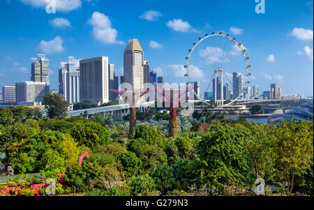 Gardens by the Bay à Singapour Banque D'Images