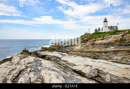 Pemaquid Point Lighthouse Banque D'Images