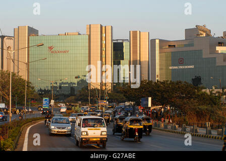 INDE, Mumbai, complexe commercial et financier Bandra-Kurla, bourse nationale et siège social de la société pharmaceutique et biotechnologique Wockhardt Ltd. / INDIEN, Mumbai, Finanz und Business Komplex Bandra-Kurla Banque D'Images