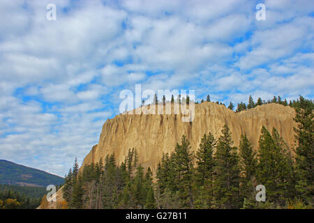 Les cheminées d'East Kootenay, Colombie-Britannique, Canada Banque D'Images