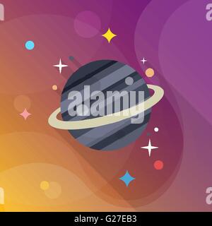 Planète télévision icône avec ombre portée de l'eps,10, Illustration de Vecteur