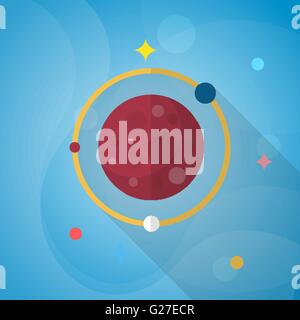 Planète télévision icône avec ombre portée de l'eps,10, Illustration de Vecteur