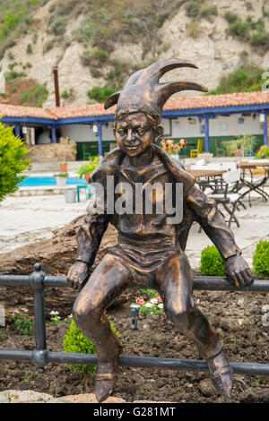 Rive de Balchik, station balnéaire et ville côtière romantique au bord de la mer Noire, Bulgarie Banque D'Images