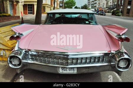 1959, Rose Cadillac, Eldorado, Biaritz Banque D'Images