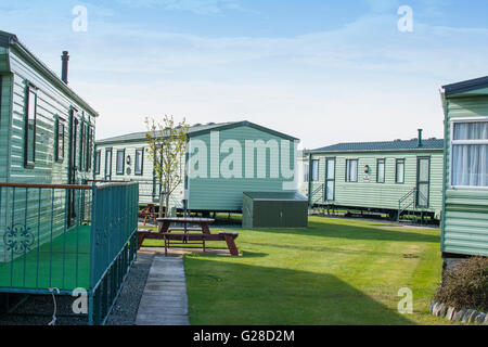 Maison de vacances caravanes statiques en Harlech Gwynedd North Wales UK Banque D'Images