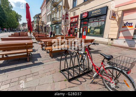 La zone piétonne du centre ville, rue Hlavna, Kosice, Slovaquie, Europe Banque D'Images