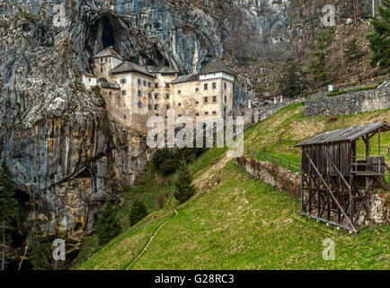 La Slovénie et la côte du château de Predjama Kars Banque D'Images