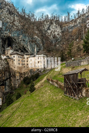 La Slovénie et la côte du château de Predjama Kars Banque D'Images