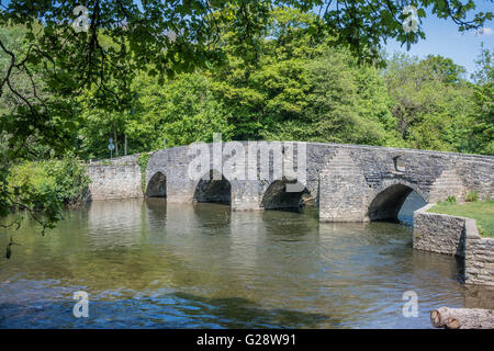 Le pont plongeant de Merryr Mawr, Bridgend Banque D'Images