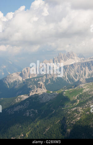 Alpes italiennes, Dolomites, dans la région de Veneto Banque D'Images