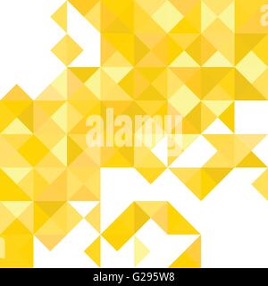 Abstract Pattern - Triangle jaune et motif carré en jaune et orange Illustration de Vecteur