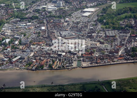 Vue aérienne de Kings Lynn Banque D'Images