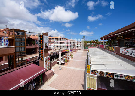 Vue sur une partie du centre Yumbo à Playa del Ingles, Gran Canaria Banque D'Images