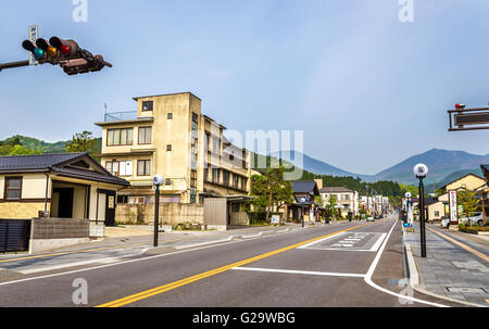 Rue de Nikko, Préfecture Tochigi, Japon Banque D'Images