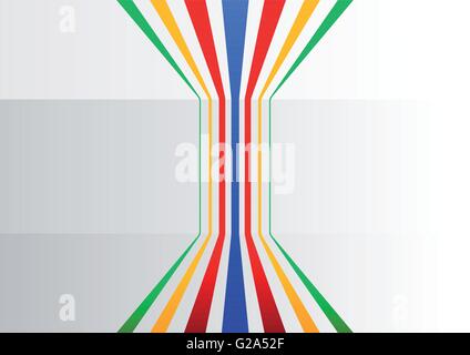Fond d'affaires génériques colorés avec des lignes verticales branching out pour symboliser l'information et de flux de processus Illustration de Vecteur