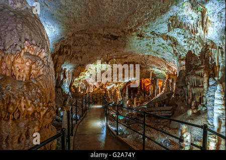 La Slovénie et la grotte de Postojna Kars Park - La salle blanche Banque D'Images